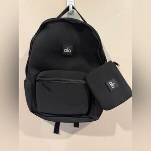 ALO Yoga Classic Black Backpack with Pouch